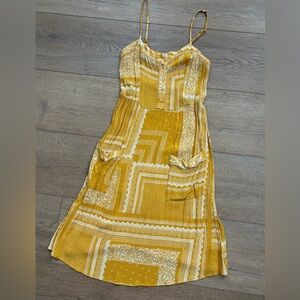 🚫SOLD💫Yellow Midi Strappy Sun Dress - XS Knox Rose